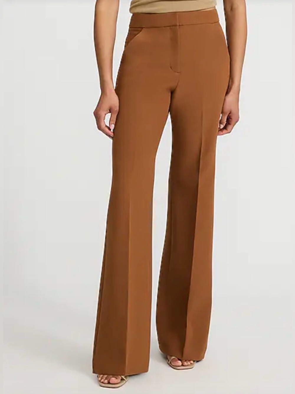 Express Women's Boot Flare Pants — Brown